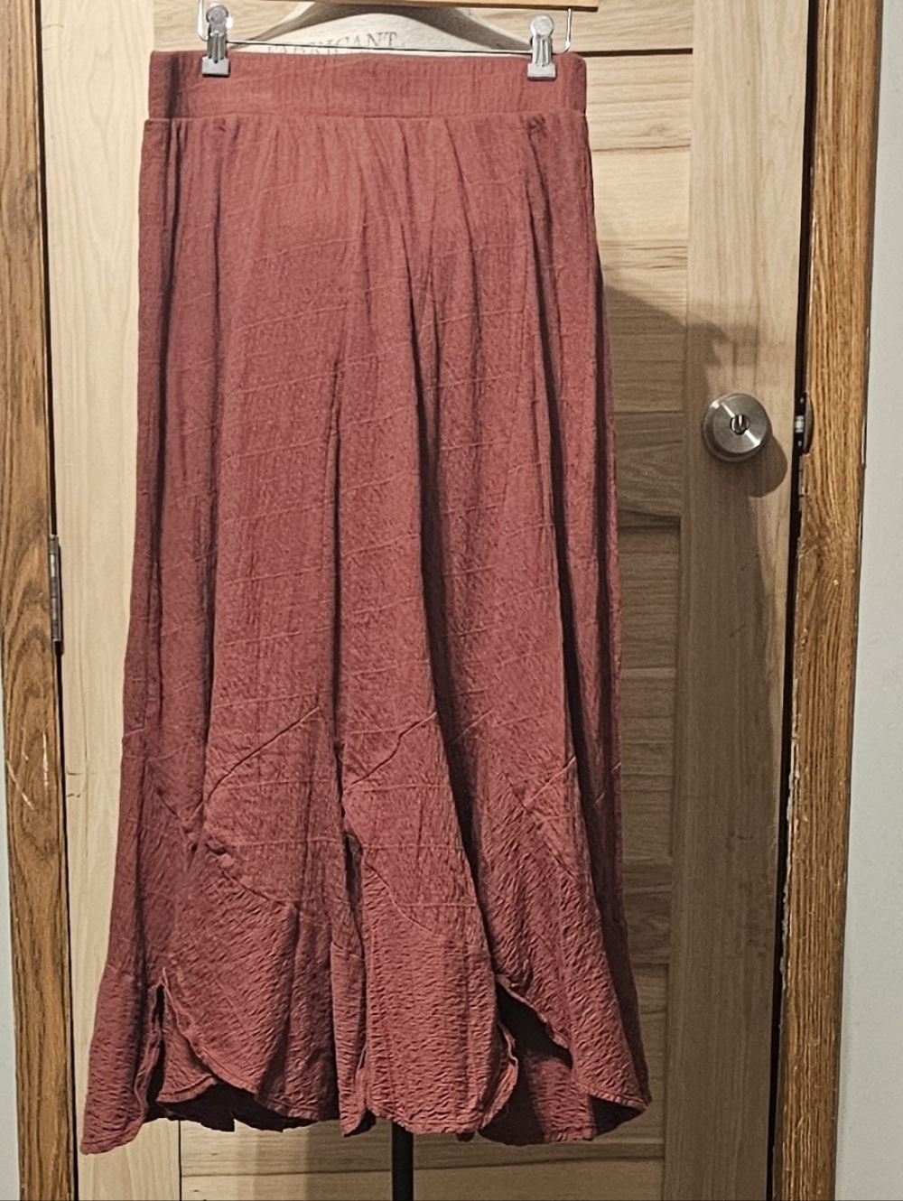 Free People Rust Red Maxi Skirt